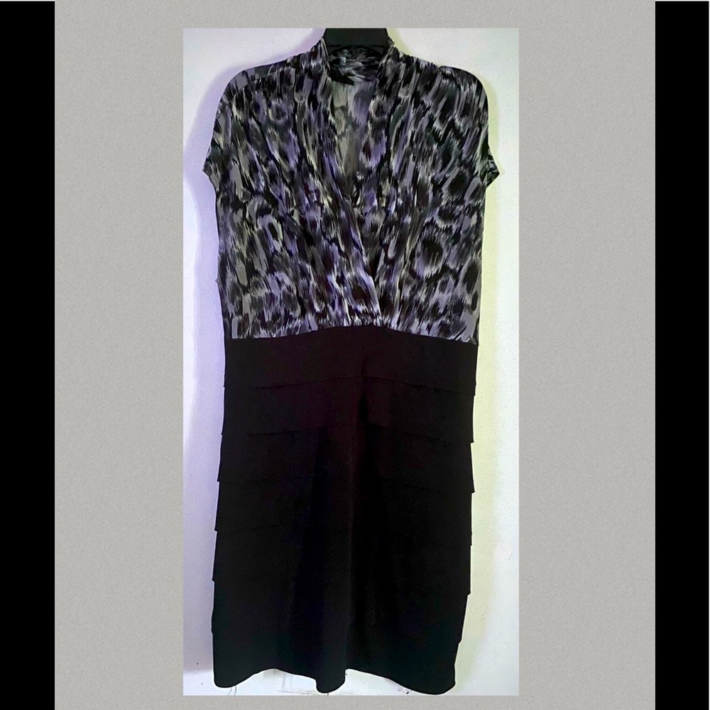 ENFOCUS STUDIO Gray and Black SXY mini dress.